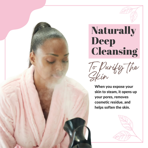 Hot Mist Steamer for face and hair warm mist portable sauna BLACK