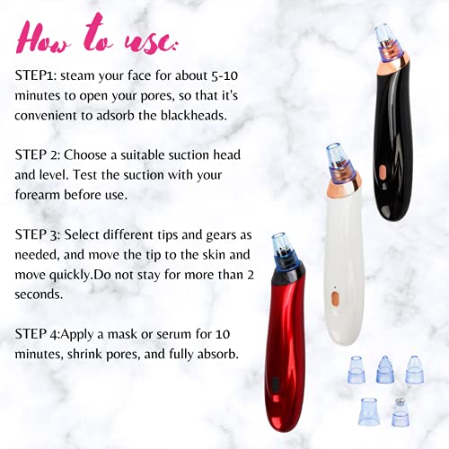 Blackhead Face Vacuum safely extract pimples blackheads & impurities