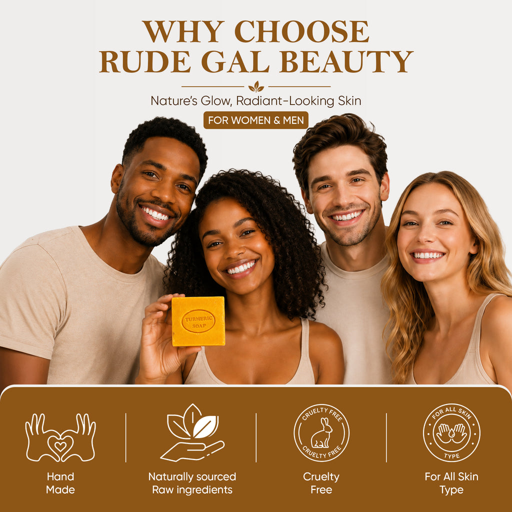 Turmeric Soap for face & body handmade 100% natural with raw shea butter cold press safe for sensitive skin treats acne reduce dark spots & hyperpigmentation for face & body