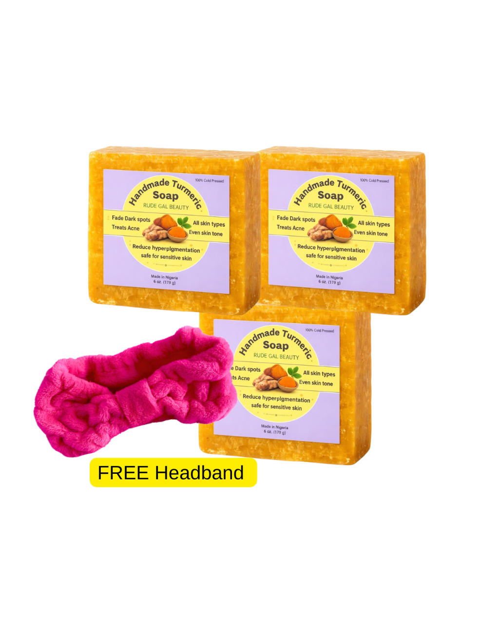 Turmeric Soap for face & body handmade 100% natural with raw shea butter cold press safe for sensitive skin treats acne reduce dark spots & hyperpigmentation for face & body