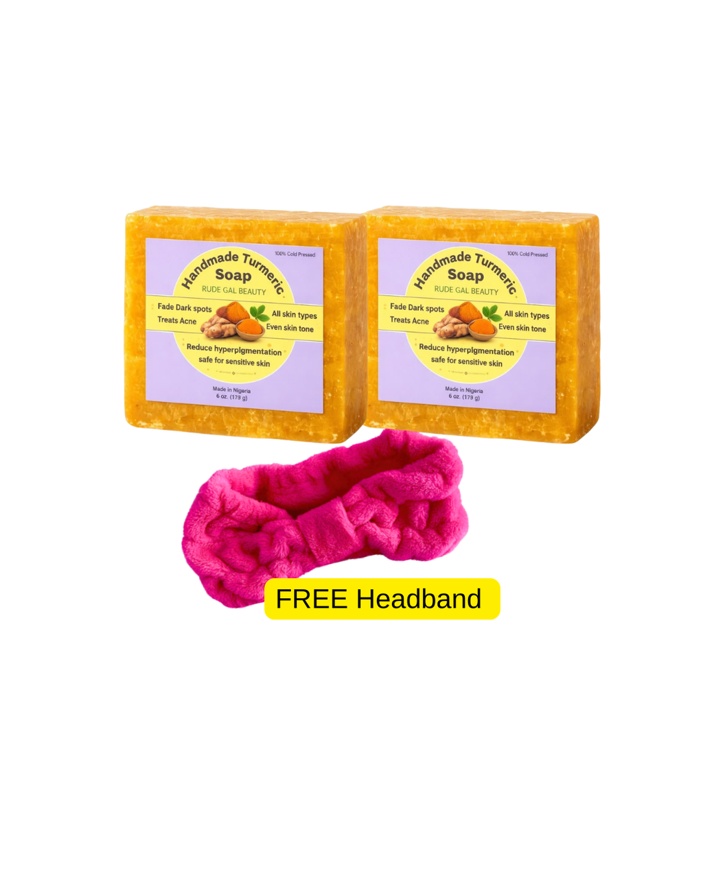 Turmeric Soap for face & body handmade 100% natural with raw shea butter cold press safe for sensitive skin treats acne reduce dark spots & hyperpigmentation for face & body