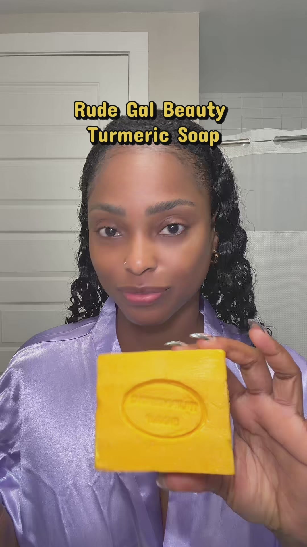 Turmeric Soap for face & body handmade 100% natural with raw shea butter cold press safe for sensitive skin treats acne reduce dark spots & hyperpigmentation for face & body